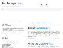 Tablet Screenshot of dico-des-expressions.com